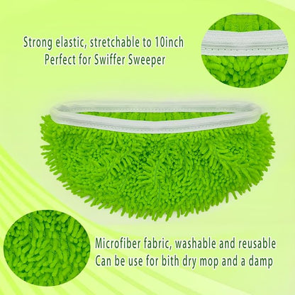 Reusable Microfiber Mop Pads Washable Wet Pads Compatible - Image 4
