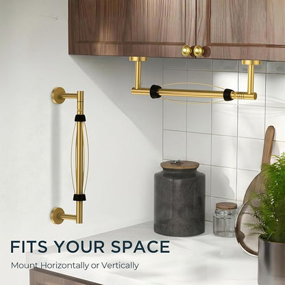 FORIOUS Paper Towel Holder Under Cabinet, SUS304 Wall Mounted Commercial Paper - Image 2