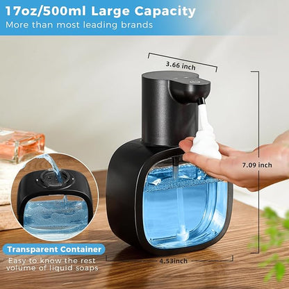 Automatic Foaming Soap Dispenser, 17oz/500ml Touchless Rechargeable - Image 3