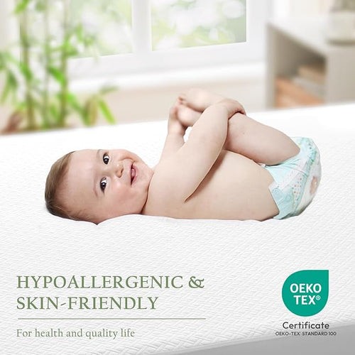100% Waterproof California King Mattress Protector, Breathable Bamboo Rayon Mattress Cover with 8”-21” Deep Pocket, Noiseless Cool 3D Air Mattress Cover, Hypoallergenic & Odor Resistant