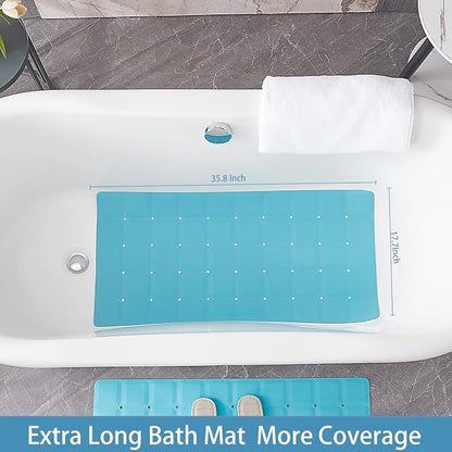 Foldable Silicone Bathtub Mat: Jumbo Size Heavy Duty Safety Bath Mat - Image 2