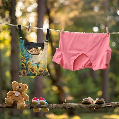 2 Pcs Clothes Pin Hanging Bag - Image 4