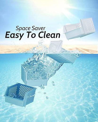 Skywin Plastic Stackable Storage Bins - Image 6