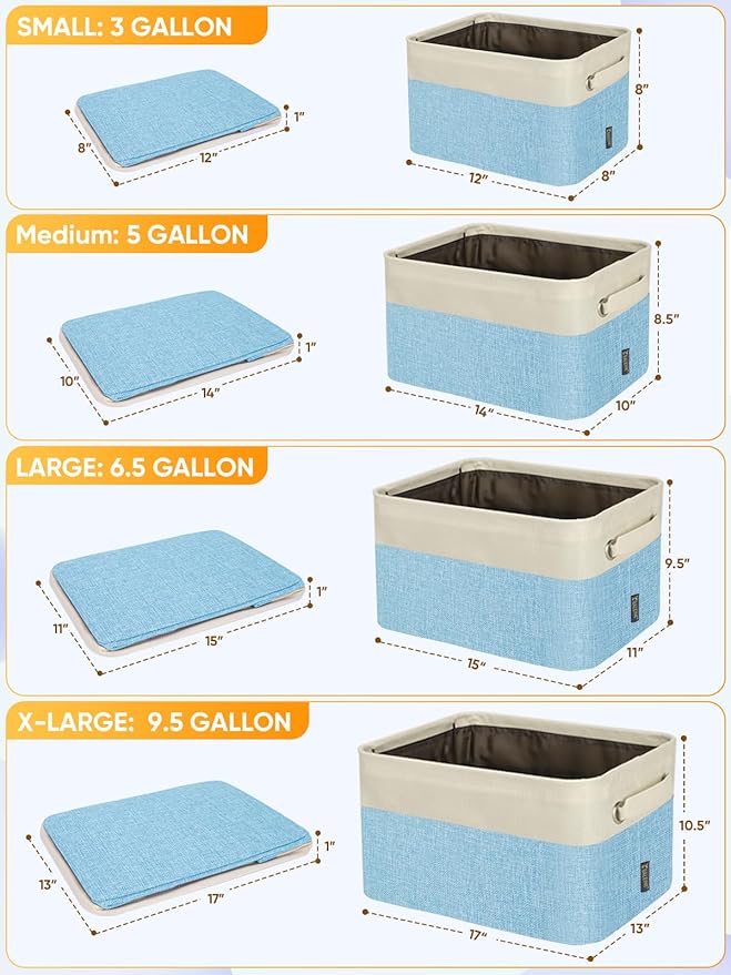 BALEINE 1 Pack Fabric Closet Storage Bins - Image 2