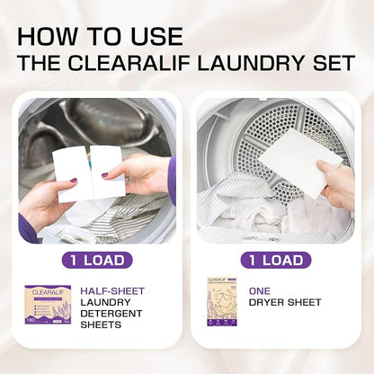 CLEARALIF All in One Laundry Detergent Sheets Kit, Lavender Scent, 160 Loads - Image 5