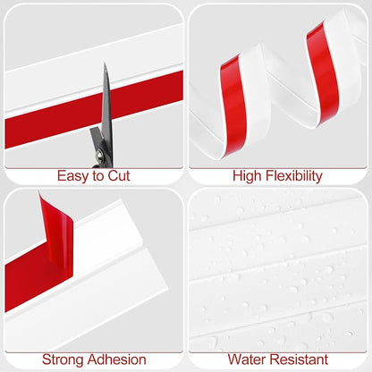 MYFAMIREA Door Weather Stripping 2IN x 10FT Door Draft Stopper Seal Tape - Image 4