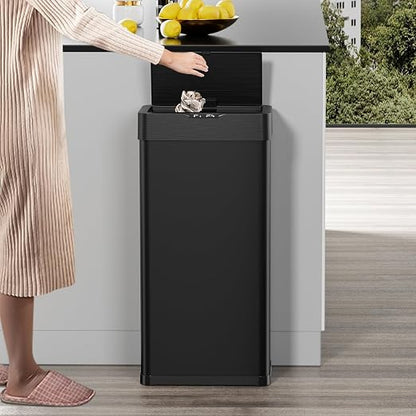 TLSUNNY 13.2 Gallon Motion Sensor Trash Can, Touchless Automatic Garbage Can - Image 9