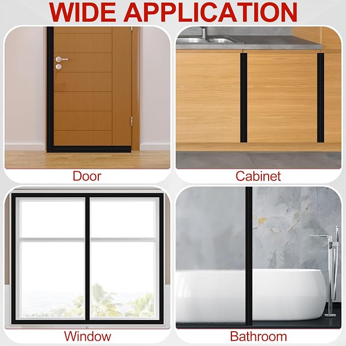 MYFAMIREA Door Weather Stripping 3IN x 20FT Door Draft Stopper Seal Tape - Image 7