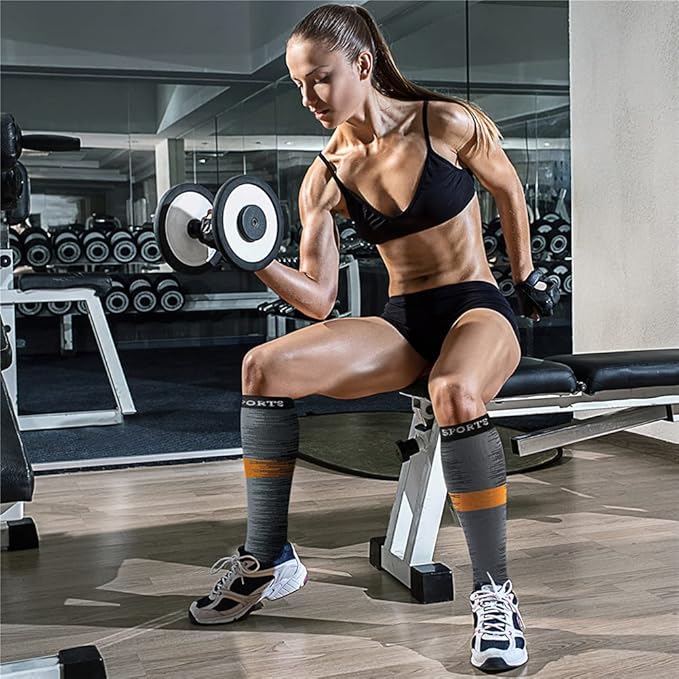 CHARMKING Compression Socks for Women & Men Circulation (3 Pairs) 15-20 mmHg is Best Support for Athletic Running Cycling