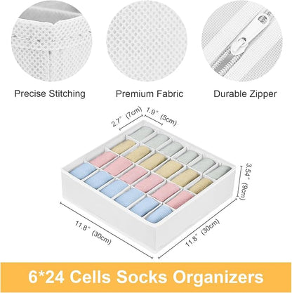 Joyoldelf Sock Organizer Drawer Organizer - Image 2