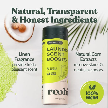 Roobi Sustainable Laundry Scent Booster Beads. Linen Breeze Fragrance Laundry - Image 8
