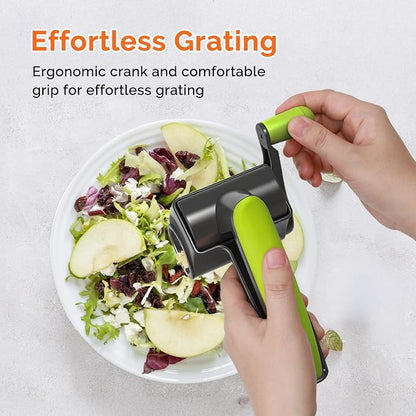 UHIYEE Patented Rotary Parmesan Cheese Grater, Hand Crank Cheese Shredder - Image 4