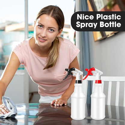 Eccliy 12 Pcs 16 Oz Plastic Spray Bottle, Adjustable Empty Reusable Sprayer - Image 6