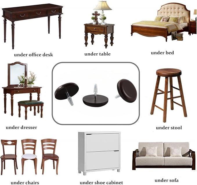 1" Nail on Furniture Sliders - Image 5