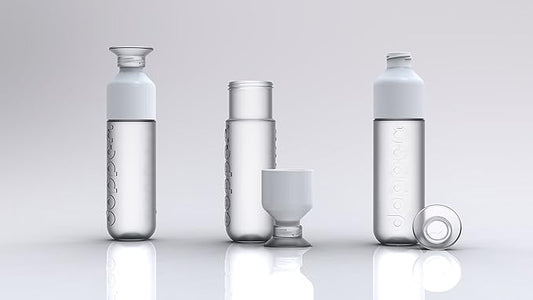 Preserve Dopper Water Bottle, 15.25 Ounce, Pure White