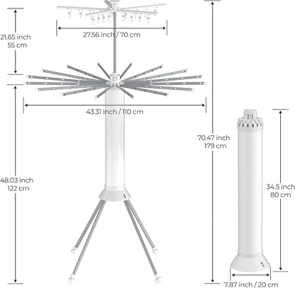 4-Legged Clothes Drying Rack, Portable Dryer Rack - Image 8