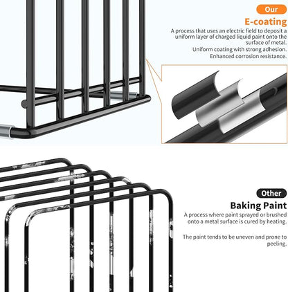 KORRTFID Kitchen Cabinet Organizer, Steel Cookware Holder, Divided Holder - Image 8