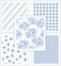 HALL & PERRY Swedish Dishcloths for Kitchen, 5-Pack, Reusable Cellulose Sponge Cloths for Kitchen & Cleaning – Eco-Friendly, Ultra-Absorbent, Quick-Drying (Floral Blue)