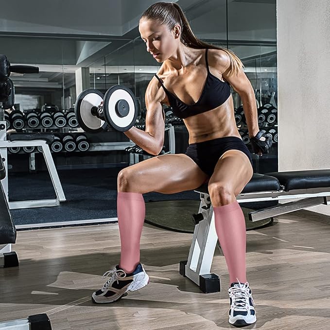 CHARMKING Compression Socks for Women & Men Circulation (3 Pairs) 15-20 mmHg is Best Support for Athletic Running Cycling