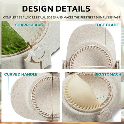 6 Inch Empanada Maker Press, Extra Large Dumpling Maker Set - Image 6