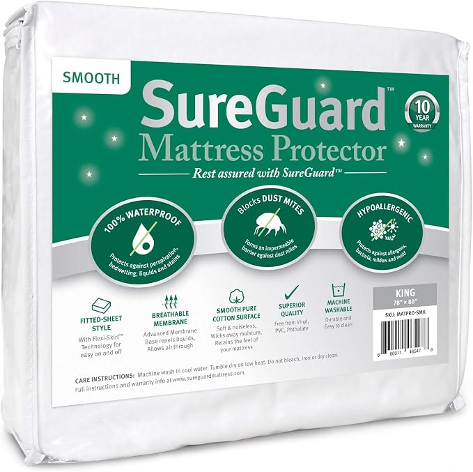 SureGuard King Size Mattress Protector by SureGuardMattressProtectors