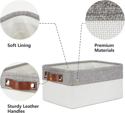 DULLEMELO Storage Baskets Bins for Organizing, Small Fabric Baskets for Shelves - Image 3