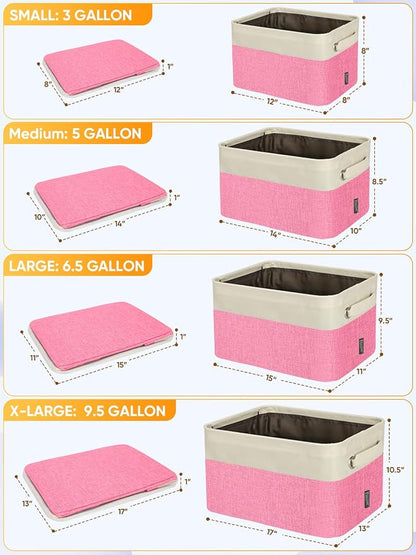 BALEINE 4 Pack Fabric Closet Storage Bins - Image 2