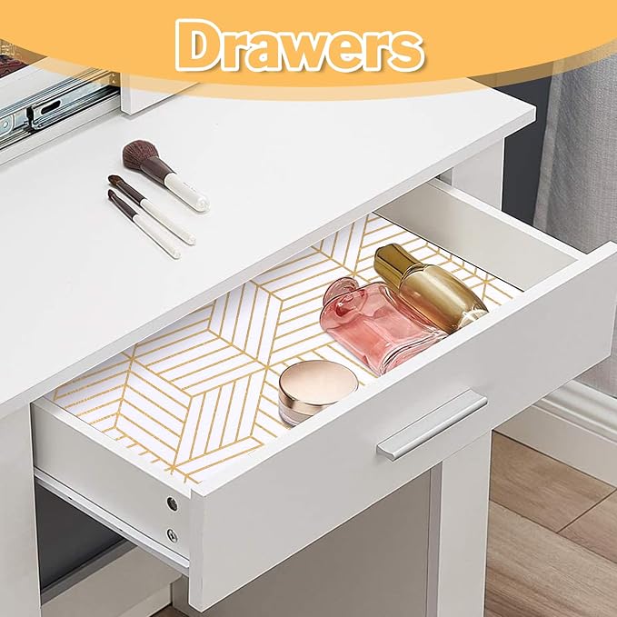 Shelf Liners for Kitchen Cabinets 11.8 x 236.2In Non Adhesive Shelf Liner Paper - Image 5