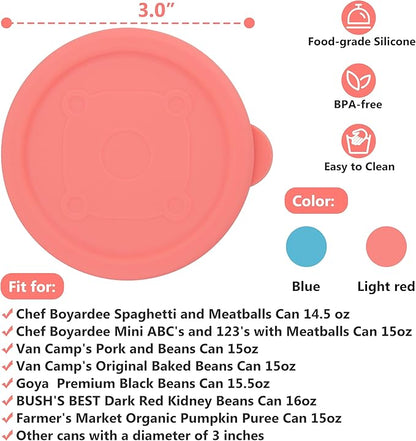 2PCs 3.0-inch Silicone Can Lids - Image 2