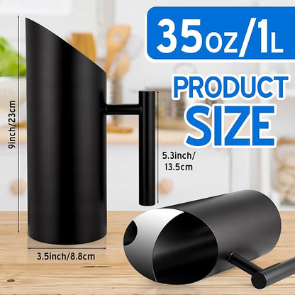 Funnymoom 3 Pack 35oz/1.0l Stainless Steel Water Pitcher Modern Metal Pitcher - Image 2