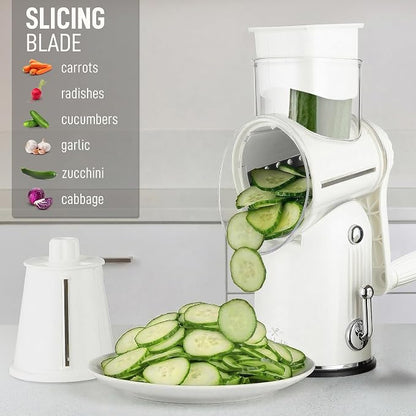 Zulay Kitchen Rotary Cheese Grater 5 Blade Cheese Shredder - Image 5