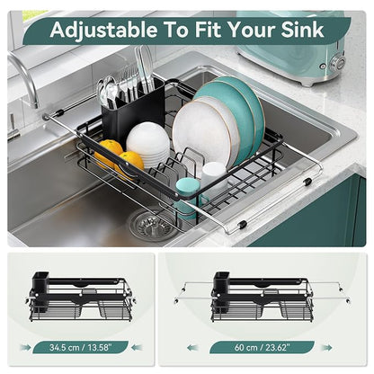 Over the Sink Dish Drying Rack, In Sink Dish Drying Racks, Expandable Dish Rack - Image 2