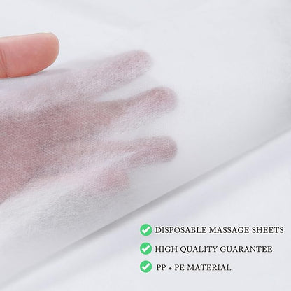 200 Pcs Disposable Bed Sheets 31" x 71" Massage Table Sheets Non Woven Fabric - Image 2