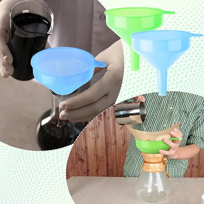 Honeydak 18 Pieces Multi-Purpose Plastic Funnels 4.7 Inch Wide Mouth Funnels - Image 6