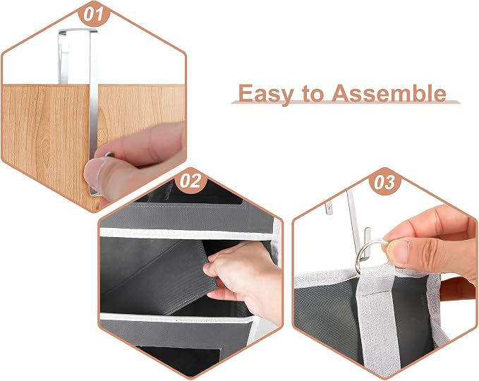 2 Packs 5-Tier Over The Door Organizer - Image 6