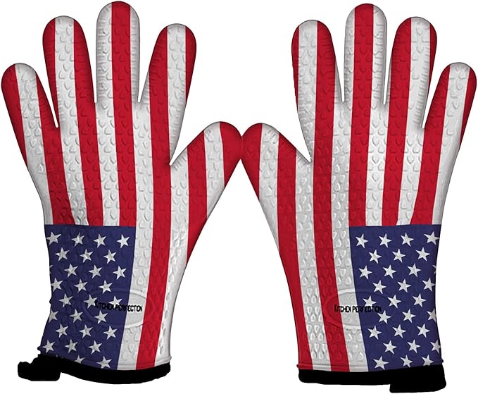 Kitchen perfection XL Silicone Smoker Oven Gloves-Extreme Heat Resistant BBQ by Kitchenperfection