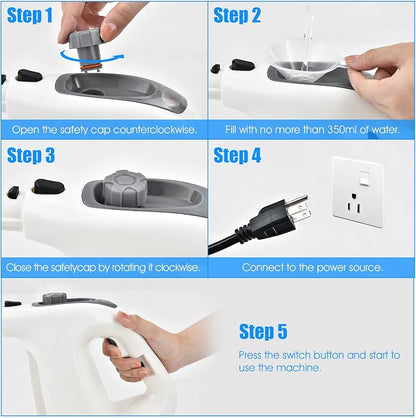 COSTWAY Handheld MultiPurpose Steam Cleaner - Image 7