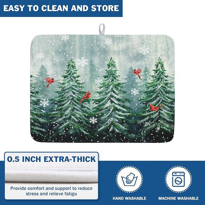 Winter Pines Tree Dish Drying Mats - Image 5