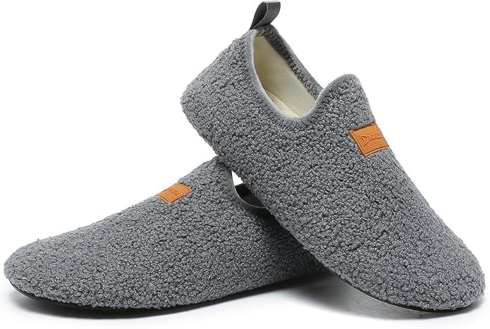 Adult Indoor House Slippers Socks Lightweight Non Slip Grip House Home Shoes by CanLeg