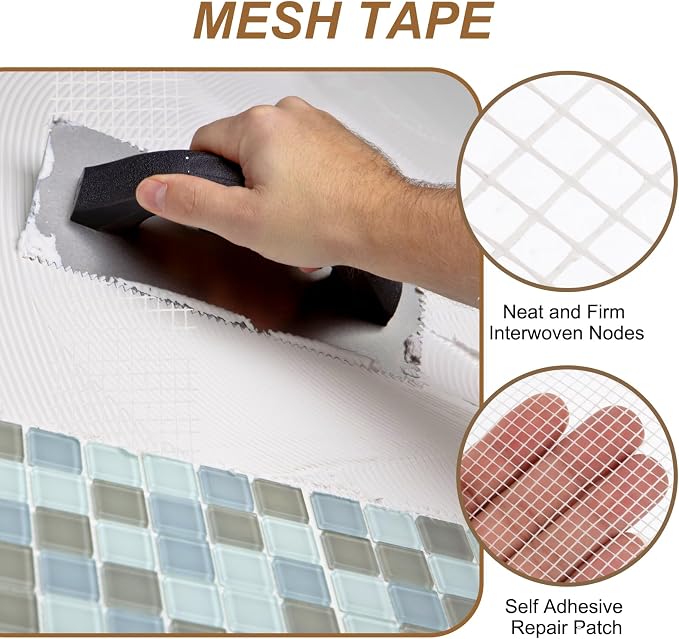 PATIKIL Drywall Repair Mesh Tape, 2 inch x 164 ft Fiberglass Repair Patch - Image 3