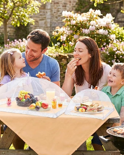 Anpro Food Covers for Outdoors- 2 Extra Large + 6 Large Pop-Up Mesh Food Tents - Image 6