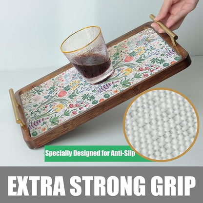 Floral Shelf Drawer Liners, 12IN x 20FT Non Adhesive and Strong Non-Slip - Image 5