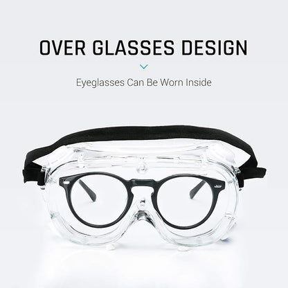 Safety Goggles Medical Goggles Fit Over Eyeglasses Anti-Fog Safety Glasses - Image 2