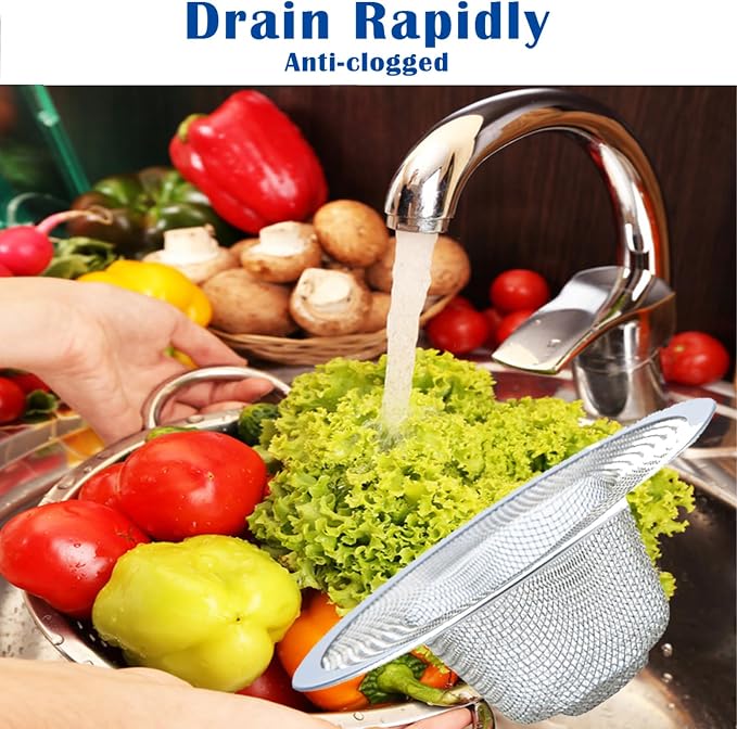 50 pcs Heavy Duty Stainless Steel Slop Basket Filter Trap, 2.75" Top / 1" Mesh - Image 7