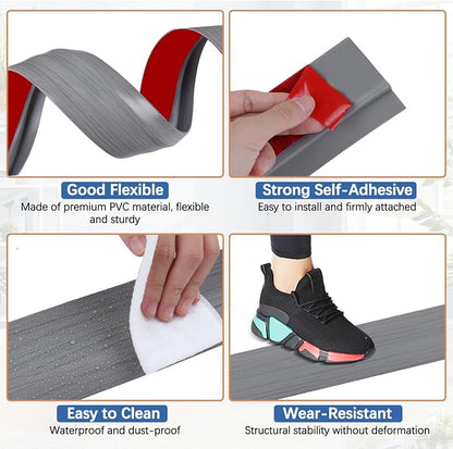 Vinyl Door Threshold Flooring Transition Strip Self Adhesive Carpet Edging Strip - Image 4