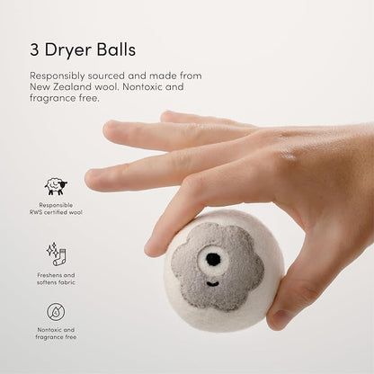 Dirty Labs | 100% New Zealand Wool Enzyme Buddies Dryer Balls | 3 Balls | - Image 3