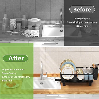 Dish Drying Rack with Drainboard - Image 6
