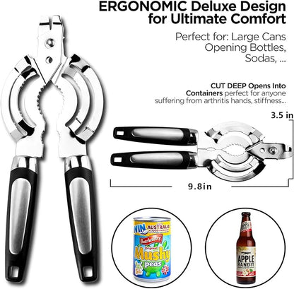 Jar Opener, Stainless Steel Jar Lid Opener, Beer Bottle Opener - Image 3