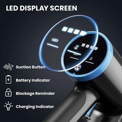 Cordless Vacuum Cleaner with 35Kpa Suction, Battery Vacuum Cleaner with LED - Image 7