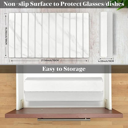 Large Stone Dish Drying Mats for Kitchen Counter, Fast Drying Collapsible Dish - Image 2